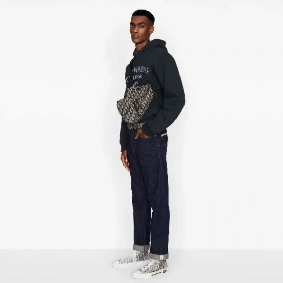 Dior Essentials SADDLE Bumbag Beige and Black Dior Oblique Jacquard - Picture 8 of 17